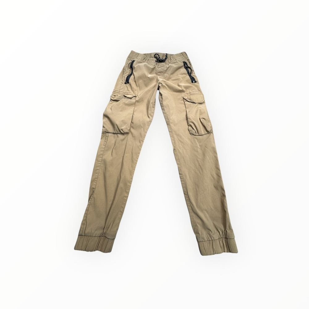 Ring of Fire Mens Khaki Cargo Jogger‎ Pants Tan Utility Streetwear Size Medium